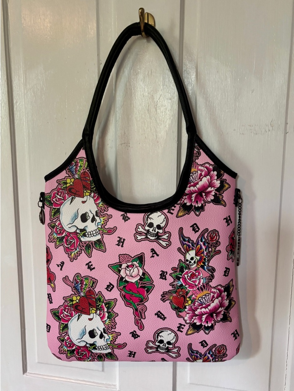 Ed Hardy Tattoo Print Tote Bag NWT - Picture 5 of 7